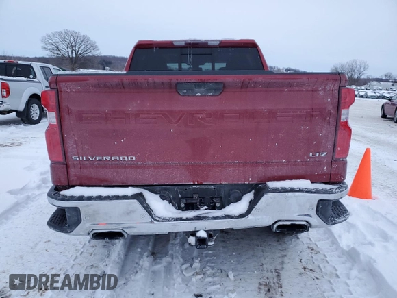 2021 Chevrolet Silverado 1500 LTZ with VIN 1GCUYGED2MZ266443, listed as a Copart auction lot 45681295 with 42,006 mi miles and Salvage Title. Bid and sale history available at DreamBid. Image 6.