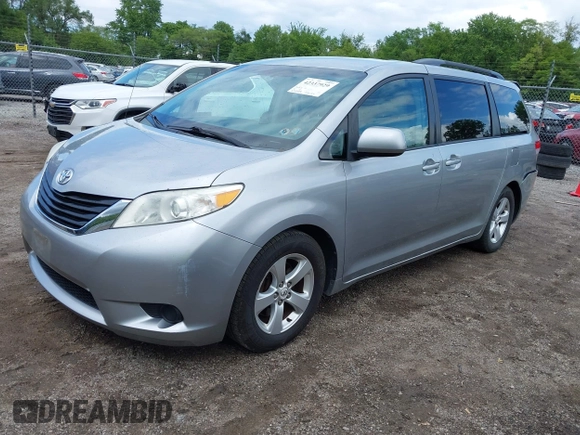2012 Toyota Sienna LE AAS with VIN 5TDKK3DC5CS199380, listed as a IAAI auction lot 42337929 with 234,679 mi miles and . Bid and sale history available at DreamBid. Image 2.