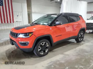 2017 Jeep Compass Trailhawk с VIN 3C4NJDDB4HT640927, выставлен на аукционе Copart как лот 58468415 с пробегом 112 583 миль миль и Списание • Salvage title. История ставок и продаж доступна на DreamBid. Изображение 1.