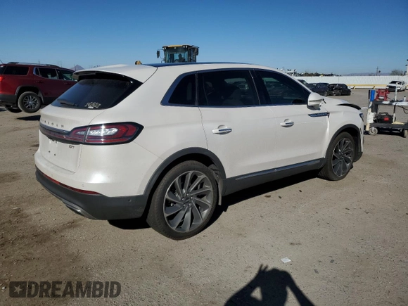 2019 Lincoln Nautilus Reserve with VIN 2LMPJ6LP6KBL18701, listed as a Copart auction lot 44176695 with Not provided miles and Salvage title. Bid and sale history available at DreamBid. Image 3.