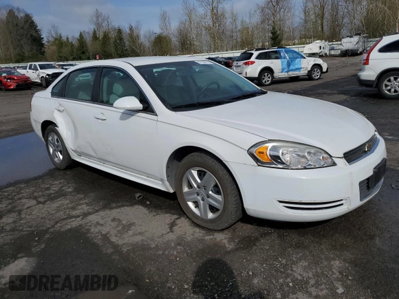 2010 Chevrolet Impala LS with VIN 2G1WA5EK3A1154957, listed as a Copart auction lot 51128715 with 56,486 mi miles and Salvage Title. Bid and sale history available at DreamBid. Image 4.