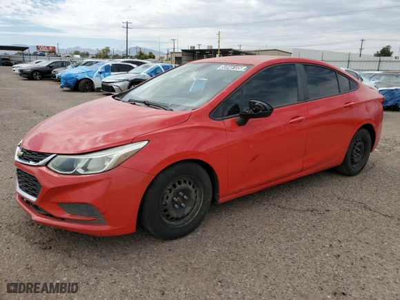 2018 Chevrolet Cruze LS with VIN 1G1BC5SM6J7139452, listed as a Copart auction lot 50046185 with 72,564 mi miles and Clean Title. Bid and sale history available at carsss.com. Image 1.