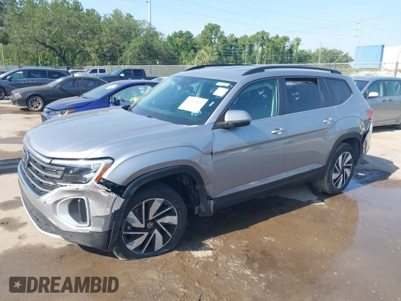 2025 Volkswagen Atlas SE with VIN 1V2WR2CA2SC508079, listed as a IAAI auction lot 42312651 with 10,436 mi miles and . Bid and sale history available at DreamBid. Image 6.