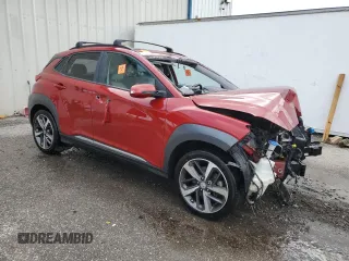 2021 Hyundai Kona Limited with VIN KM8K33A51MU731249, listed as a Copart auction lot 46894595 with 94,427 mi miles and Non Repairable. Bid and sale history available at carsss.com. Image 4.