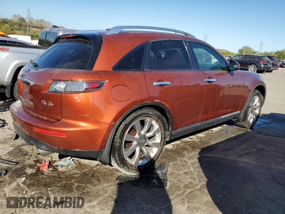 2006 Infiniti FX35 with VIN JNRAS08WX6X205462, listed as a Copart auction lot 75067994 with 139,231 mi miles and Salvage Title. Bid and sale history available at carsss.com. Image 3.