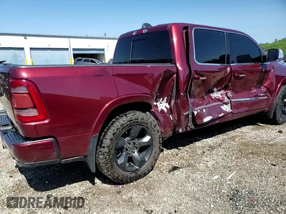 2019 Ram 1500 Limited with VIN 1C6SRFHT2KN856963, listed as a Copart auction lot 58815325 with 45,610 mi miles and Salvage title. Bid and sale history available at DreamBid. Image 13.