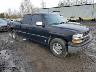 2002 Chevrolet Silverado 1500 LT with VIN 1GCEK19T42E150069, listed as a Copart auction lot 50096245 with 105,141 mi miles and Salvage Title. Bid and sale history available at carsss.com. Image 4.