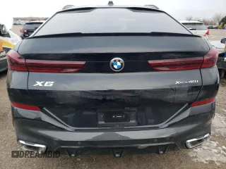 2025 BMW X6 xDrive40i with VIN 5UX33EX09S9X97725, listed as a Copart auction lot 41821165 with 0 mi miles and Salvage Title. Bid and sale history available at carsss.com. Image 6.