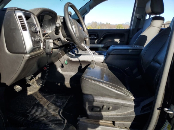 2014 Chevrolet Silverado 1500 LTZ with VIN 3GCUKSEC0EG183557, listed as a Copart auction lot 46301695 with 128,379 mi miles and Salvage Title. Bid and sale history available at carsss.com. Image 7.