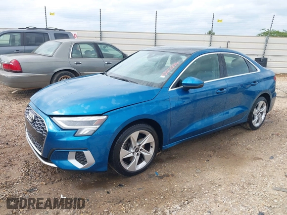 2023 Audi A3 Premium with VIN WAUAUDGY4PA101569, listed as a IAAI auction lot 42217506 with 53,675 mi miles and . Bid and sale history available at DreamBid. Image 2.