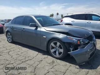 2007 BMW 5 Series 525i with VIN WBANE53547CW67591, listed as a Copart auction lot 57466285 with 178,700 mi miles and Salvage title. Bid and sale history available at DreamBid. Image 4.