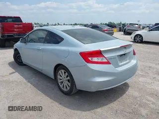 2012 Honda Civic Cpe EX-L with VIN 2HGFG3B12CH532204, listed as a IAAI auction lot 42038754 with 190,675 mi miles. Bid and sale history available at carsss.com. Image 3.