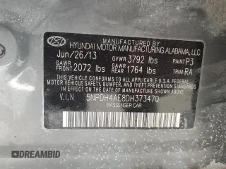 2013 Hyundai Elantra GLS z VIN 5NPDH4AE8DH373470, wystawiony jako Copart lot #42613285 z przebiegiem 208 511 mil mil oraz Szkoda całkowita • Salvage title. Historia ofert i sprzedaży dostępna na DreamBid. Obrazek 14.