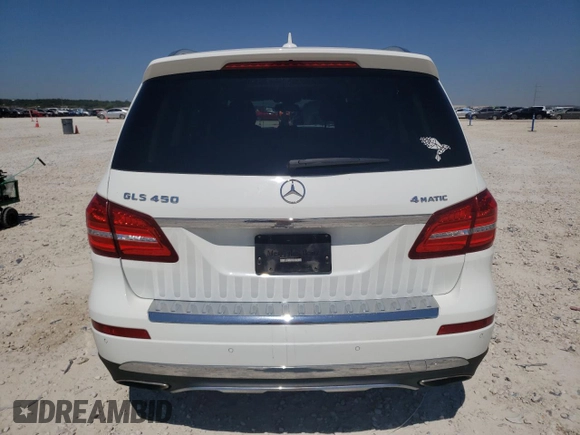 2017 Mercedes-Benz GLS 450 with VIN 4JGDF6EE2HA787624, listed as a Copart auction lot 70724374 with 74,145 mi miles and Salvage Title. Bid and sale history available at DreamBid. Image 6.