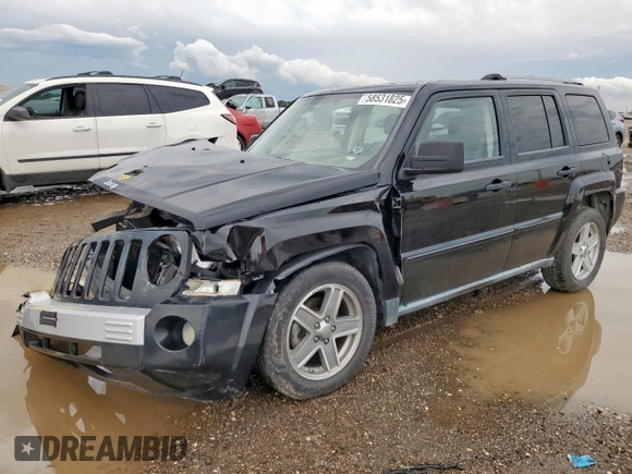 2007 Jeep Patriot Limited with VIN 1J8FT48W97D347601, listed as a Copart auction lot 58531825 with 141,053 mi miles and Salvage title. Bid and sale history available at DreamBid. Image 1.