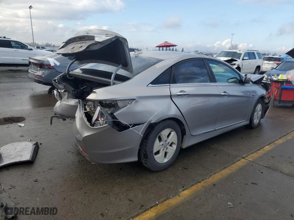 2012 Hyundai Sonata Hybrid with VIN KMHEC4A42CA034201, listed as a Copart auction lot 41503055 with 0 mi miles and Salvage Title. Bid and sale history available at carsss.com. Image 3.