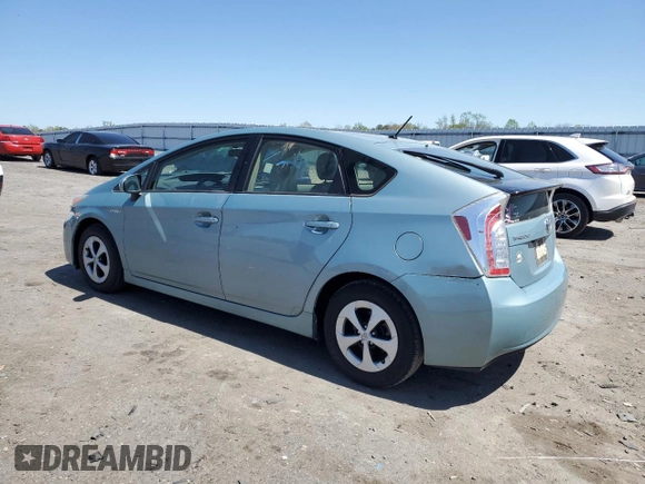 2014 Toyota Prius Four with VIN JTDKN3DU7E1756676, listed as a Copart auction lot 52323465 with 95,090 mi miles and Salvage Title. Bid and sale history available at DreamBid. Image 2.