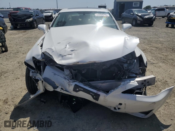 2011 Lexus IS 250 with VIN JTHBF5C2XB5132253, listed as a Copart auction lot 55254745 with 106,715 mi miles and Clean Title. Bid and sale history available at DreamBid. Image 5.