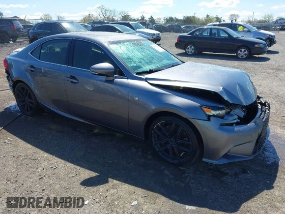 2014 Lexus IS 350 with VIN JTHCE1D27E5005088, listed as a IAAI auction lot 41971659 with 175,393 mi miles. Bid and sale history available at carsss.com. Image 1.