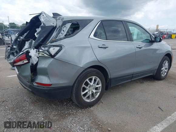 2024 Chevrolet Equinox LT with VIN 3GNAXKEG1RL366154, listed as a IAAI auction lot 42305732 with 23,334 mi miles and . Bid and sale history available at DreamBid. Image 4.