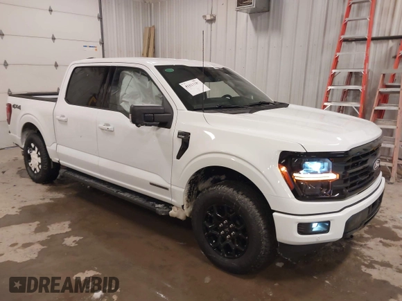 2024 Ford F-150 XLT with VIN 1FTFW3LDXRFB77996, listed as a IAAI auction lot 41611289 with 4,025 mi miles. Bid and sale history available at carsss.com. Image 1.