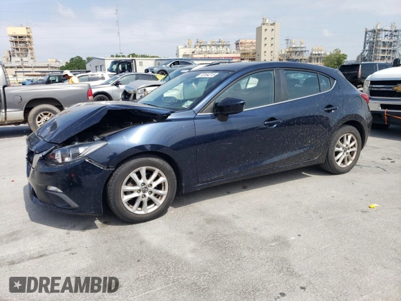 2014 Mazda 3 i Grand Touring with VIN JM1BM1M73E1173281, listed as a Copart auction lot 53164215 with 227,983 mi miles and Salvage Title. Bid and sale history available at DreamBid. Image 1.