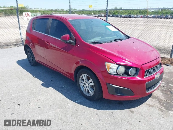 2016 Chevrolet Sonic LT with VIN 1G1JC6SH7G4127373, listed as a IAAI auction lot 41970423 with 130,440 mi miles. Bid and sale history available at carsss.com. Image 1.