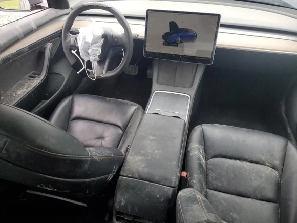 2022 Tesla Model 3 with VIN 5YJ3E1EA4NF371483, listed as a Copart auction lot 49287665 with 59,476 mi miles and Salvage Title. Bid and sale history available at DreamBid. Image 8.