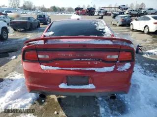 2012 Dodge Charger SRT8 with VIN 2C3CDXEJ4CH290176, listed as a Copart auction lot 41652585 with 97,254 mi miles and Salvage Title. Bid and sale history available at carsss.com. Image 6.
