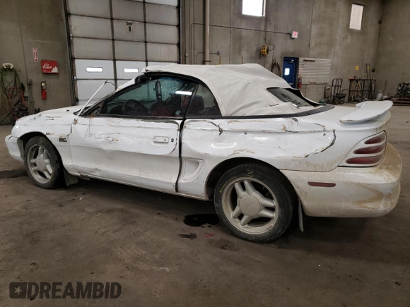 1994 Ford Mustang z VIN 1FALP45T4RF149529, wystawiony jako Copart lot #42222295 z przebiegiem 179 309 mil mil oraz Szkoda całkowita • Salvage title. Historia ofert i sprzedaży dostępna na DreamBid. Obrazek 2.