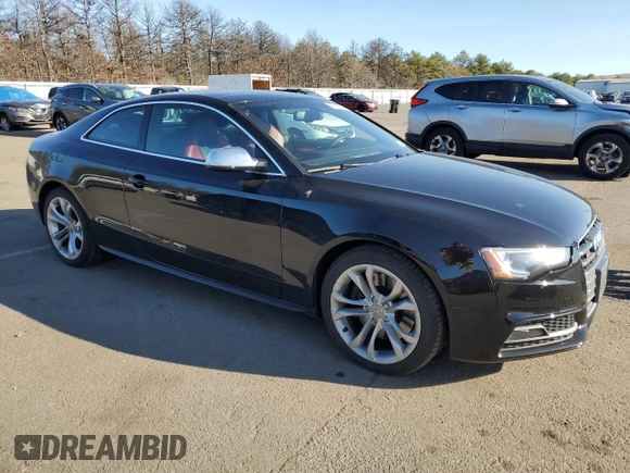 2015 Audi S5 Premium Plus with VIN WAUCGAFR8FA015141, listed as a Copart auction lot 47852075 with 76,513 mi miles and Salvage Title. Bid and sale history available at carsss.com. Image 4.
