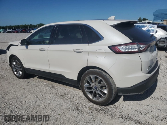 2015 Ford Edge Titanium z VIN 2FMTK4K84FBB64176, wystawiony jako Copart lot #57729005 z przebiegiem 50 654 mil mil oraz Szkoda całkowita • Salvage title. Historia ofert i sprzedaży dostępna na DreamBid. Obrazek 2.