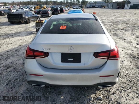 2021 Mercedes-Benz A 220 with VIN W1K3G4EB9MJ259019, listed as a Copart auction lot 47981625 with 59,870 mi miles and Salvage Title. Bid and sale history available at DreamBid. Image 6.