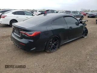 2021 BMW 4 Series M440i xDrive with VIN WBA13AR06MCF66804, listed as a Copart auction lot 50761734 with Not Provided miles and Salvage Title. Bid and sale history available at DreamBid. Image 3.