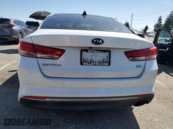 2016 Kia Optima EX with VIN 5XXGU4L38GG032526, listed as a Copart auction lot 49185415 with 135,961 mi miles and Salvage Title. Bid and sale history available at carsss.com. Image 6.