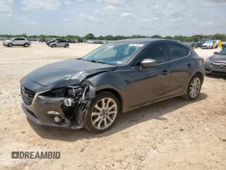 2014 Mazda 3 S Grand Touring with VIN JM1BM1M31E1203195, listed as a Copart auction lot 64879455 with 114,834 mi miles and Salvage title. Bid and sale history available at DreamBid. Image 1.