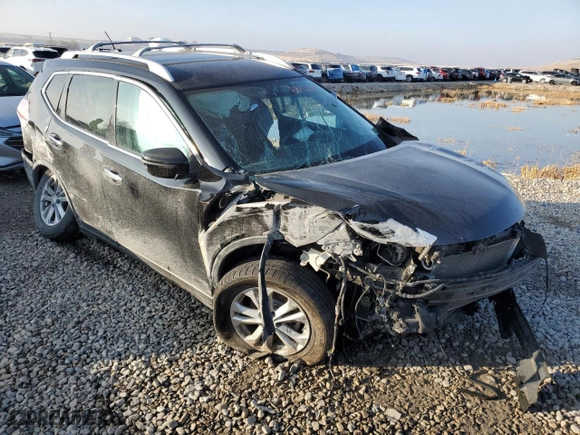 2016 Nissan Rogue SV with VIN KNMAT2MV0GP642314, listed as a Copart auction lot 48228605 with 0 mi miles and Salvage Title. Bid and sale history available at carsss.com. Image 4.
