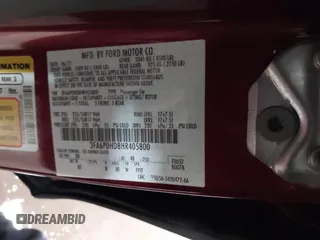 2017 Ford Fusion SE z VIN 3FA6P0HD8HR405800, wystawiony jako IAAI lot #41823918 z przebiegiem 54 034 mil mil oraz . Historia ofert i sprzedaży dostępna na DreamBid. Obrazek 9.