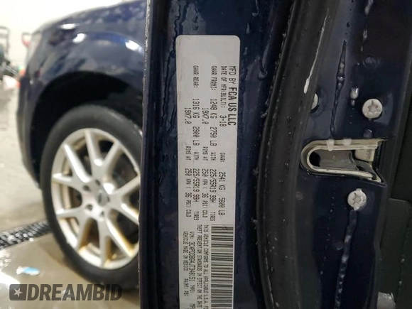 2018 Dodge Journey SXT with VIN 3C4PDDBG4JT348151, listed as a Copart auction lot 83472674 with 100,360 mi miles and Salvage title. Bid and sale history available at DreamBid. Image 13.