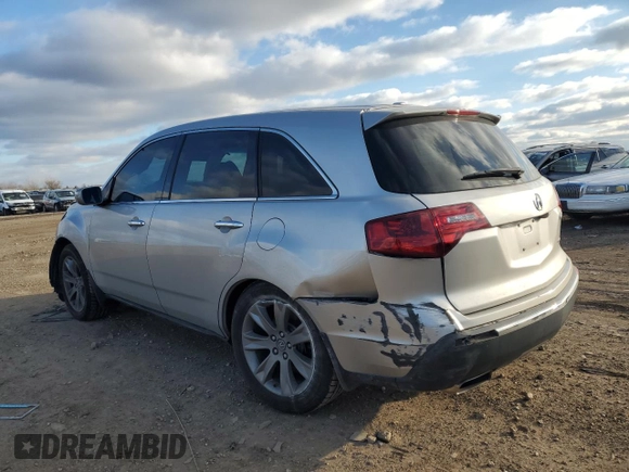 2013 Acura MDX Advance with VIN 2HNYD2H89DH501512, listed as a Copart auction lot 87411424 with 96,494 mi miles and Salvage Title. Bid and sale history available at DreamBid. Image 2.
