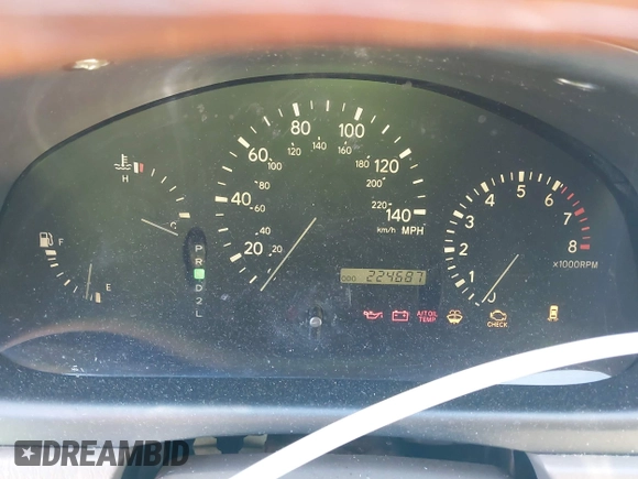 2002 Lexus RX 300 with VIN JTJHF10U620288200, listed as a IAAI auction lot 42248208 with 224,687 mi miles and . Bid and sale history available at DreamBid. Image 7.