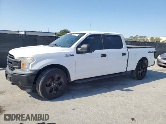 2018 Ford F-150 XL with VIN 1FTFW1E58JFA47293, listed as a Copart auction lot 53405735 with 201,840 mi miles and Clean Title. Bid and sale history available at carsss.com. Image 1.
