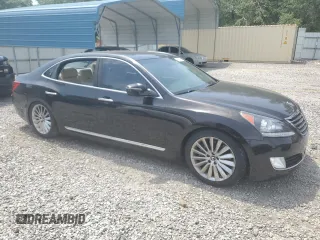 2014 Hyundai Equus Signature z VIN KMHGH4JH4EU074679, wystawiony jako Copart lot #56581505 z przebiegiem 118 846 mil mil oraz Szkoda całkowita • Salvage title. Historia ofert i sprzedaży dostępna na DreamBid. Obrazek 4.