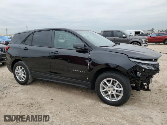 2024 Chevrolet Equinox LS with VIN 3GNAX5EGXRL290483, listed as a Copart auction lot 88916035 with 5,100 mi miles and Clean Title. Bid and sale history available at carsss.com. Image 4.