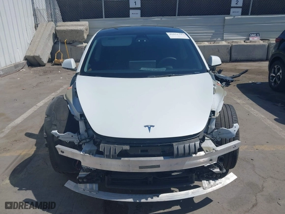 2023 Tesla Model 3 with VIN 5YJ3E1EA6PF405491, listed as a IAAI auction lot 41851797 with 47,581 mi miles. Bid and sale history available at carsss.com. Image 13.
