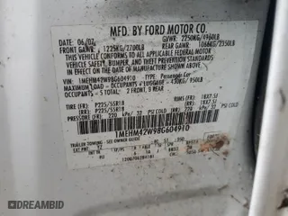 2008 Mercury Sable Premier with VIN 1MEHM42W98G604910, listed as a Copart auction lot 71080514 with 151,888 mi miles and Salvage Title. Bid and sale history available at carsss.com. Image 14.