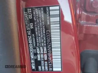2022 Mercedes-Benz CLA 250 with VIN W1K5J4HB6NN290373, listed as a Copart auction lot 88052925 with 19,886 mi miles and Salvage title. Bid and sale history available at DreamBid. Image 12.