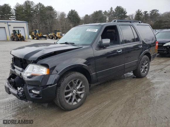 2017 Ford Expedition Limited with VIN 1FMJU2AT7HEA43404, listed as a Copart auction lot 47192825 with 106,083 mi miles and Salvage Title. Bid and sale history available at carsss.com. Image 1.