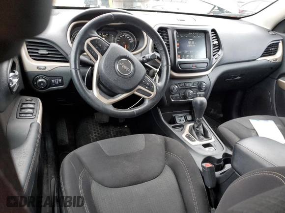 2018 Jeep Cherokee Latitude with VIN 1C4PJLCX9JD511710, listed as a Copart auction lot 49984255 with 77,745 mi miles and Salvage title. Bid and sale history available at DreamBid. Image 8.