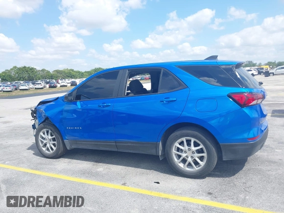 2024 Chevrolet Equinox LS with VIN 3GNAXHEG5RL296032, listed as a IAAI auction lot 42055362 with 22,988 mi miles and . Bid and sale history available at DreamBid. Image 15.
